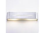 Applique Moderna Argento | Alluminio | Lampada Up & Down Applique Da Parete