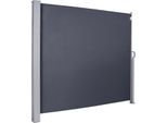 Einfeben Tenda Da Sole Laterale Tende Da Sole Estensibili 160X300Cm Schermo Privacy In Alluminio Protezione Dal Vento Protezione Dal Sole Tenda A Rullo Laterale Grigio