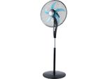 Ardes Easy 50PB Ventilatore A Piantana Nero 50Cm 3 Velocità Oscillante Regolabile