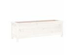 Vidaxl Letto Rialzato Bianco 119,5X40X39 Cm In Legno Di Pino Massiccio