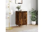 The Living Store Credenza Rovere Fumé 40X35X70 Cm Materiale Legno