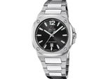 Jaguar J1024/3 Jaguar Rc. Orologio Acciaio Inossidabile Data Argento