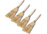 Novatool 4X Scopa Piccola Scopa Con Manico Corto 28Cm Scopa Di Paglia Scopa Per Bambini Scopa Per Streghe Piccola Scopa Da Giardino Mini Scopa Piccola Ideale Come Scopa Per Bambini E Scopa Da Campeggio