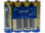 Maxell Batteria Alcalina Mignon Aa 4 Pack Shrink