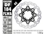 Set Di Dischi Freno Galfer 2X DF184FLWA Wave® Flottante Anteriore 300X5Mm Per Kawasaki Kle Versys ER-6 N F 650 Ccm Anno 2005 - 2023