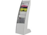 Paperflow 289.02 Portadepliant Courbo Slim - 6 Scomparti, Grigio