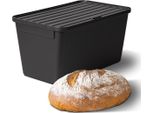 Novaliv Cassetta Per Il Pane In Plastica Con Coperchio 32X20X16,5 Cm Cassetta Per Il Pane Cassetta Per La Conservazione Del Pane In Plastica Cassetta Per Il Pane Ideale Come Cassetta Di Prova Cassetta Per La Pasta Acida Con Coperchio Per La Pasta Del Pane