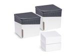 Luftentfeuchter WENKO Cube, weiß, B:13cm H:13cm T:13cm, Luftentfeuchter, 2 x 500 g