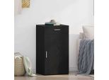 Vidaxl Credenza In Rovere Nero 50 X 42,5 X 93 Cm Materiale In Legno