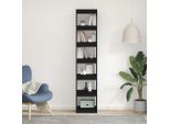 Maison Exclusive - Libreria Effetto Rovere Nero 40 X 30 X 198 Cm Materiale Ligneo