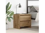 Maison Exclusive - Comodino In Rovere Artigianale 45 X 34 X 44,5 Cm Materiale Ligneo