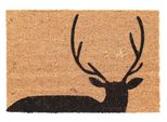 Zerbino, Zerbino Con Cervo 60X40Cm In Cocco Esschert Design