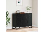 Maison Exclusive - Credenza Effetto Rovere Nero 97 X 32,5 X 74,5 Cm
