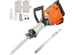 Vevor Martello Elettrico Da Demolizione, 1500 W, Martello Pneumatico Elettrico, Demolitore, 65 A, Martello Perforatore Da Demolizione Con Impugnatura Ergonomica Rotante A 360° Per Calcestruzzo