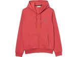 Lacoste - Felpa Con Cappuccio A Zip Da Uomo GT3906 (Xs) (Rosso)