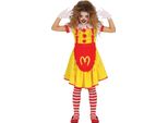 Halloween Clown Costume Bambini Colorato Spaventoso Divertimento Carnevale Avventura Costume Festoso Creativo Colorato Creatura Spaventosa Aspetto, Taglia: 98/104 Colore: Giallo