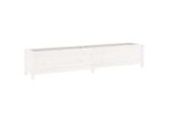 Vidaxl Letto Rialzato Bianco 199,5X40X39 Cm In Legno Di Pino Massiccio