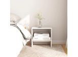 Maison Exclusive - Comodini 2 Pz. Bianco 40X30,5X40 Cm Legno Massello Di Pino