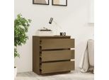 Maison Exclusive - Comodino Marrone Miele 60X36X64 Cm Legno Massello Di Pino