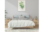 The Living Store Comodini 2 Pezzi In Legno Rovere Sonoma