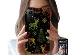 Custodia Per Xiaomi Note 12S 4G - Renna, Fiocco Di Neve, Albero Di Natale + Vetro