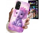 Custodia Per Xiaomi Note 11 / 11S - Simpatico Elefante Su Sfondo Rosa + Lamina