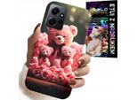 Custodia Per Xiaomi Note 12 4G - Orsacchiotto Rosa Regalo Di Famiglia + Lamina