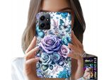 Custodia Per Xiaomi Note 12 4G - Motivi Floreali Rosa + Vetro