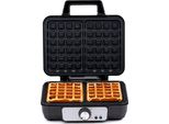Ferro Per Waffle Alpina Per Waffle Belgi Con Rivestimento Antiaderente 2 Waffle 1000W Nero