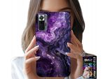Custodia Per Xiaomi Note 10 Pro - Marmo Viola Moda Donna + Vetro