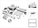 Set Festool Tks 80 Ebs Sega Circolare Da Tavolo 2200 Watt 254 Mm ( 575828 ) + Lama Circolare Panther PW24 ( 575974 ) + 1X Cartuccia KT-TKS 80 ( 575851 )