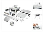 Set Festool Tks 80 Ebs Sega Circolare Da Tavolo 2200 Watt 254 Mm ( 575828 ) + Lama Circolare Panther PW24 ( 575974 )