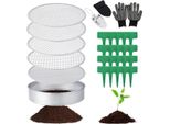 Setaccio Rotondo Da Giardino - Setaccio 5 In 1, Acciaio Inox - 20 Cm