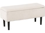 Panca Fortuna Lai Con Vano Contenitore, Panca Imbottita Con Coperchio Ribaltabile, Effetto Velluto, Panca Contenitore Per Soggiorno E Camera Da Letto, 95X38X45 Cm