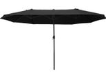 Ombrellone Fortuna Lai Ombrellone Da Giardino Ombrellone Da Mercato Ombrellone Doppio Ombrellone Da Terrazza Con Manovella Nero Ovale 460 X 270 X 240 Cm