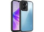 Custodia Per Oppo A77 5G/A57 4G/A57 5G Cover Posteriore Trasparente Con Cornice In Tpu, Antiurto Nero