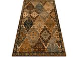 Tappeto Di Lana Omega Torino Orientale - Cognac Beige 235X350 Cm