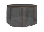 Syfax™ Copertura Mobili Da Giardino Con 6 Occhielli Ø125X75 Cm Rotonda