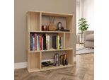 The Living Store Libreria/Divisorio Sonoma Rovere 80X24X96 Cm Materiale In Legno