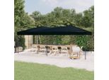 The Living Store Tenda Per Feste Pieghevole Nera 3X6 M