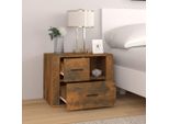 Maison Exclusive - Comodino In Rovere Affumicato 60X36X45 Cm Materiale Ligneo