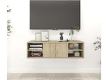 The Living Store Mensola A Muro Rovere Sonoma 102X30X29 Cm Materiale In Legno