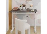 Scrivania Regolabile In Altezza Per Bambini E Adulti – 100 X 60 X 90 Cm, Grigio