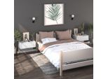 Maison Exclusive - Comodini Da Parete 2 Pezzi Bianco Lucido