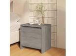 The Living Store Comodino Grey Sonoma 45X34X44,5 Cm Materiale A Base Di Legno