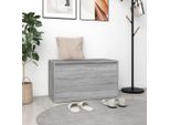 The Living Store Panca Da Corridoio 80X40X45 Cm Grigio Sonoma In Materiale Ligneo