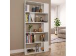 Maison Exclusive - Libreria/Divisorio Bianco Lucido 80X24X159 Cm