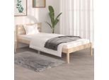 The Living Store Letto In Legno Massiccio Di Pino 90X190 Cm
