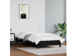 The Living Store Struttura Letto Nera 90X190 Cm In Ecopelle