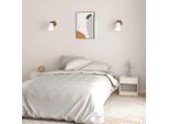 Maison Exclusive - Comodini 2 Pz. Bianco 40X31X40 Cm Legno Massello Di Pino